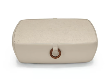 TARKIN - Low leather coffee table with gres top by Max Divani - view 2